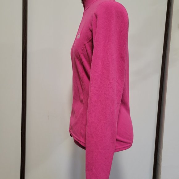 The North Face TKA 100 Pink 1/4 Zip Fleece Pullover Women's Size Small S - Picture 3 of 7